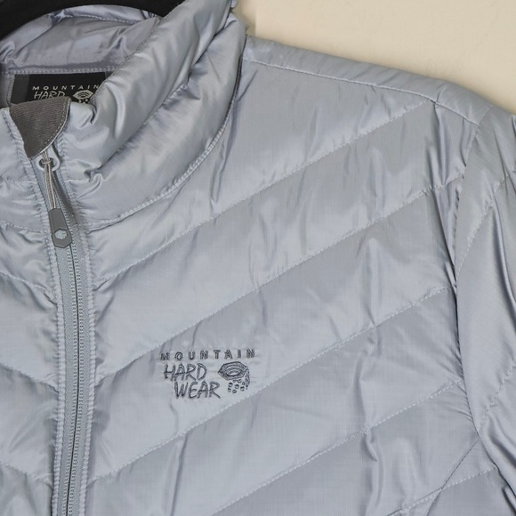 Mountain Hardwear Light Blue/Grey XL Puffer Jacket - Picture 2 of 7